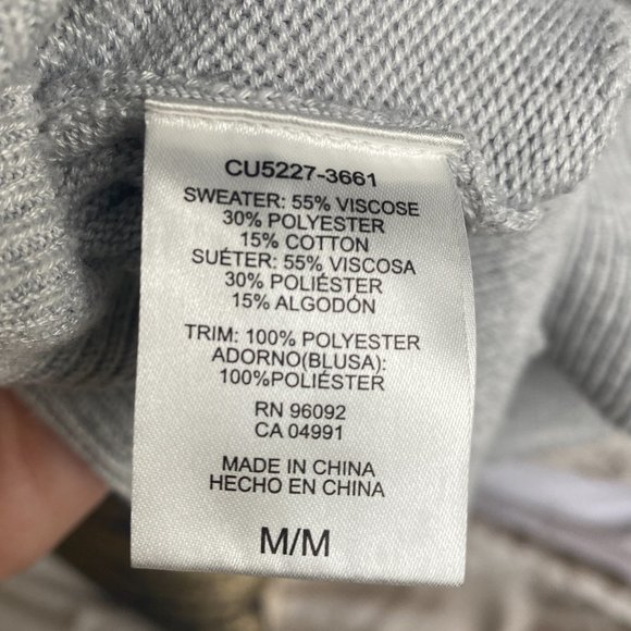 Light Grey Hilary Radley Ribbed Sweater - Picture 6 of 6